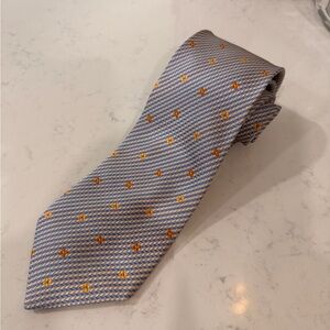 Cerruti 1881 Light Blue Tie with Gold Dot Pattern